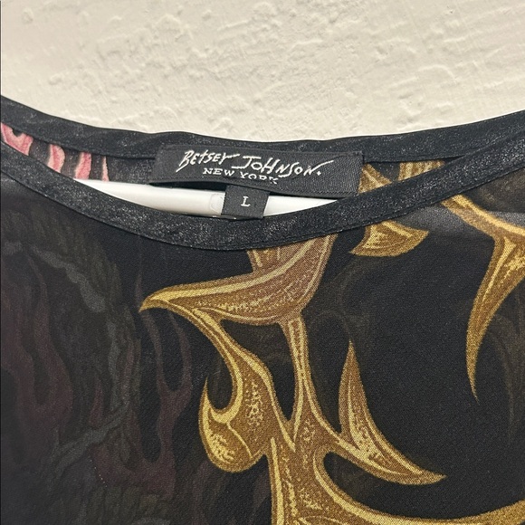 90s Vintage Betsey Johnson Tattoo Dragon Dress ASO Monica Geller Friends - Picture 3 of 5